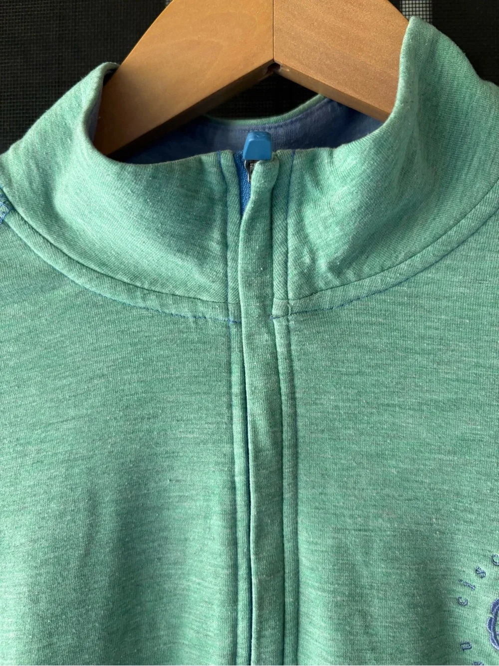 johnnie-O Cisco Brewers Nantucket Mint Green Long-Sleeve Quarter-Zip Rash Guard